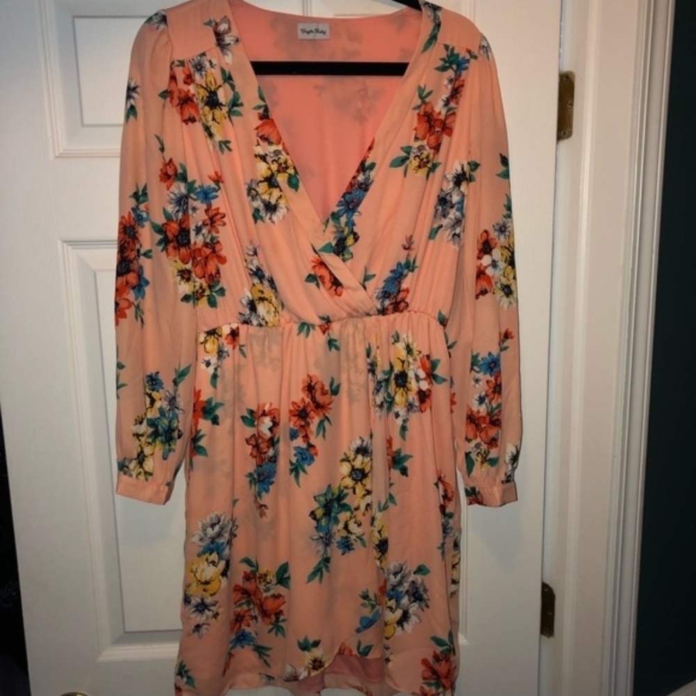 Brigitte Bailey Floral Long Sleeve Dress